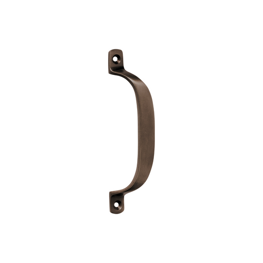Offset Pull Handle Antique Brass 130mm