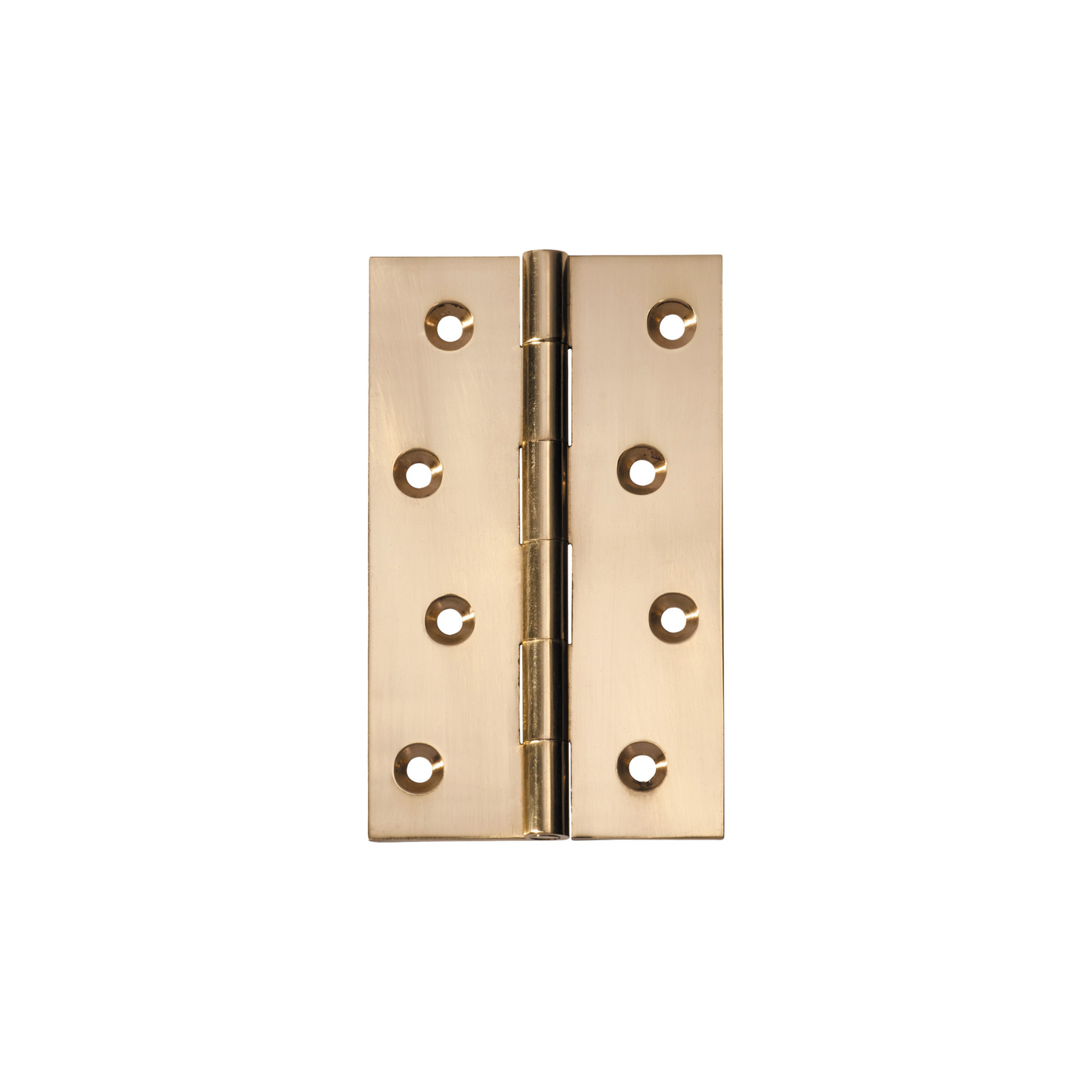 Hinge - Fixed Pin Polished Brass 100mm x 60mm