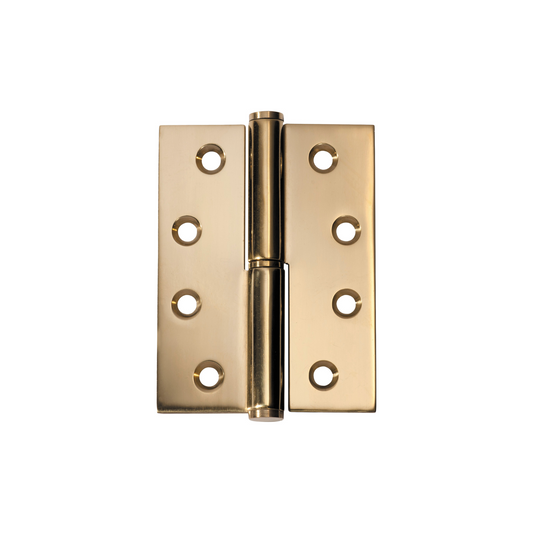 Hinge - Right Hand Lift Off Polished Brass 100mm x 75mm