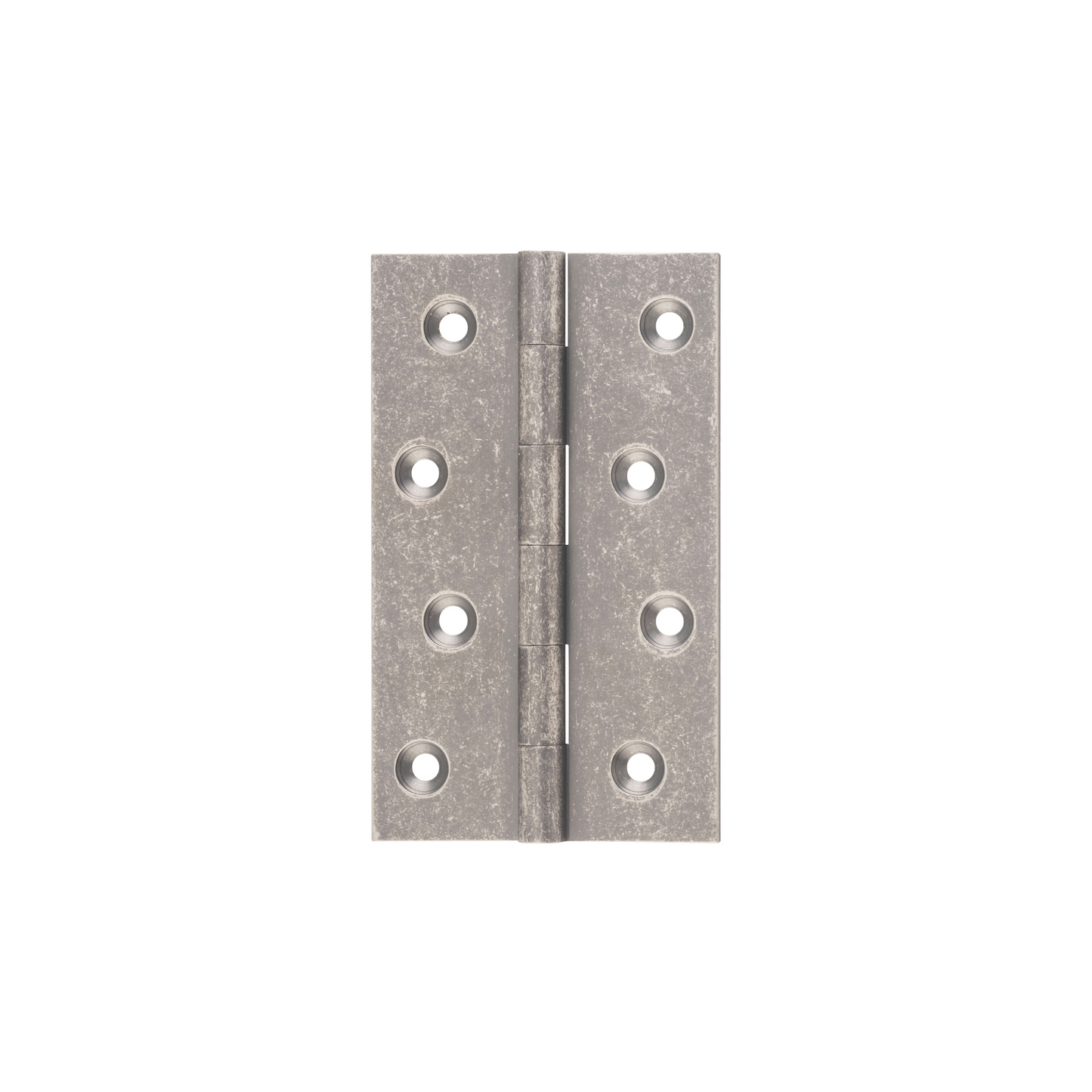 Hinge - Fixed Pin Rumbled Nickel 100mm x 60mm