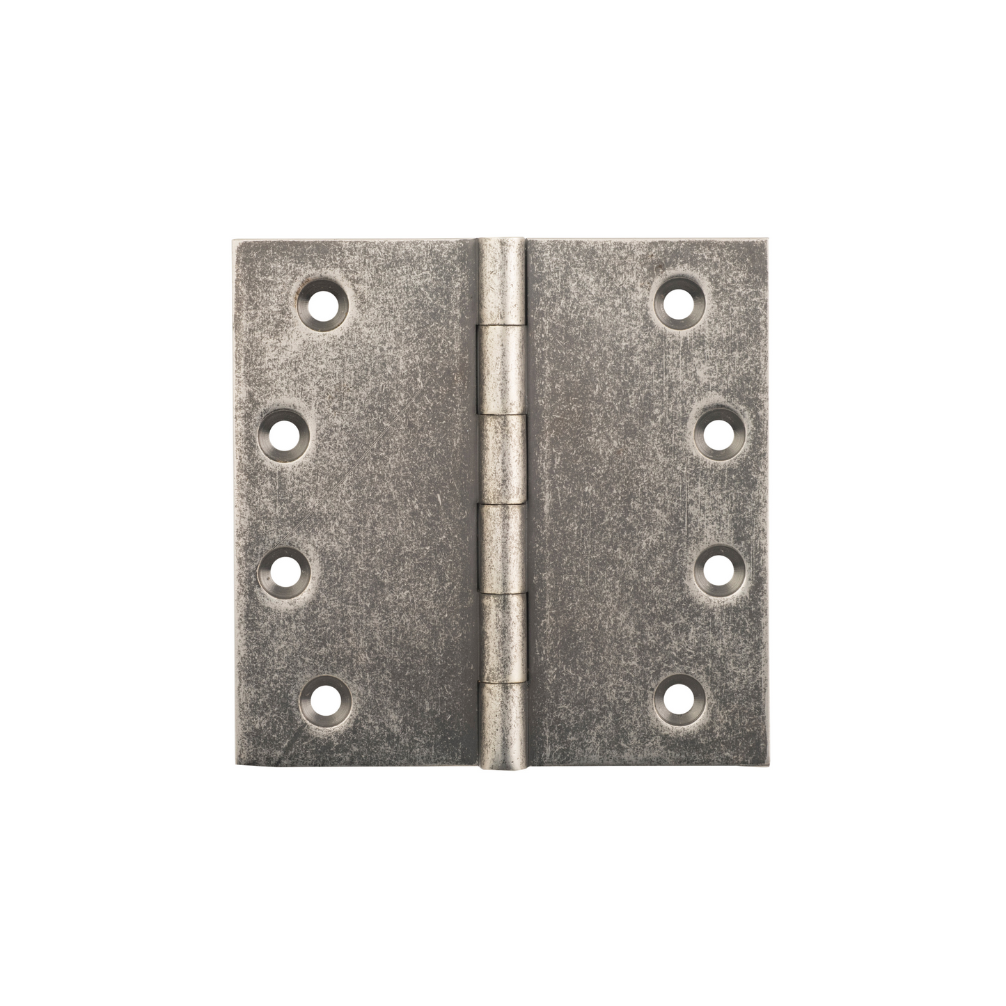 Hinge - Fixed Pin Rumbled Nickel 100mm x 100mm