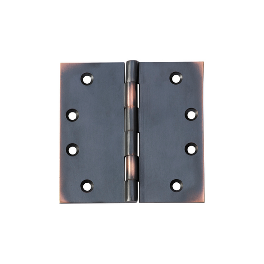 Hinge - Fixed Pin Antique Copper 100mm x 100mm