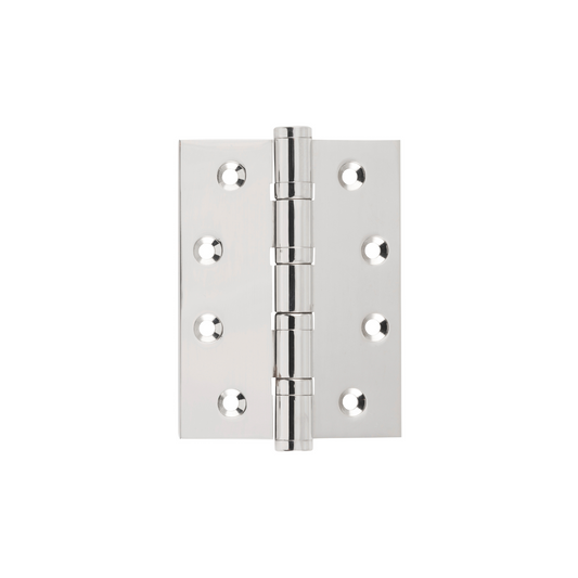 Hinge - Ball Bearing Polished Nickel 100mm x 75mm