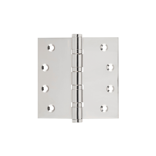 Hinge - Ball Bearing Polished Nickel 100mm x 100mm
