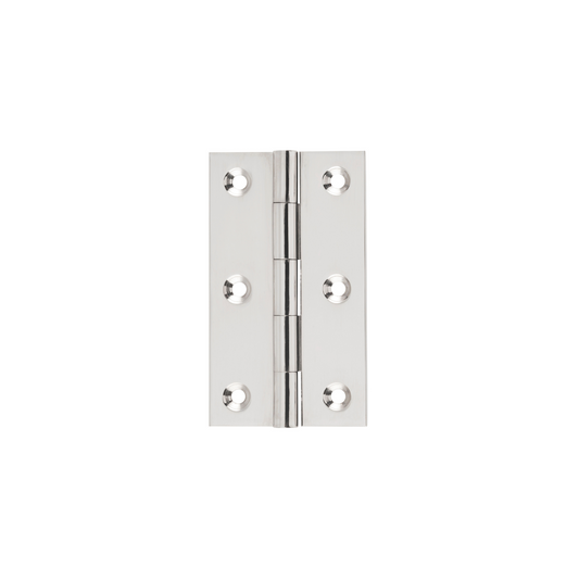 Hinge - Fixed Pin Polished Nickel 89mm x 50mm