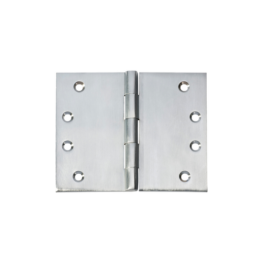 Hinge - Broad Butt Satin Chrome 100mm x 125mm