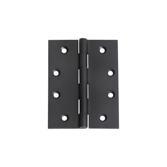 Hinge - Fixed Pin Matt Black 100mm x 75mm