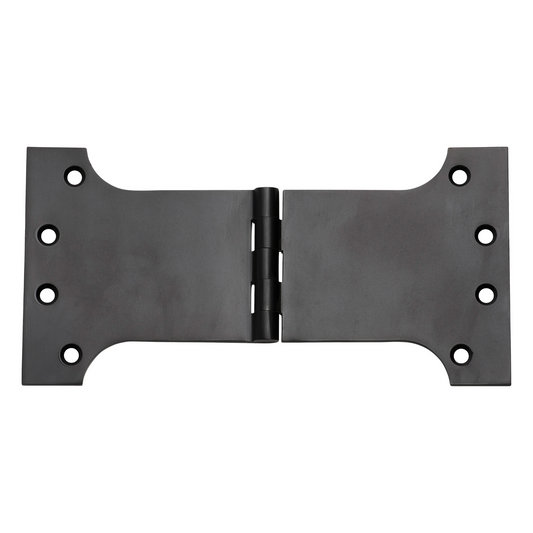 Hinge - Parliament Matt Black 100mm x 200mm