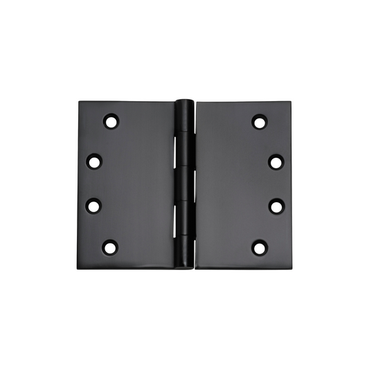 Hinge - Broad Butt Matt Black 100mm x 125mm