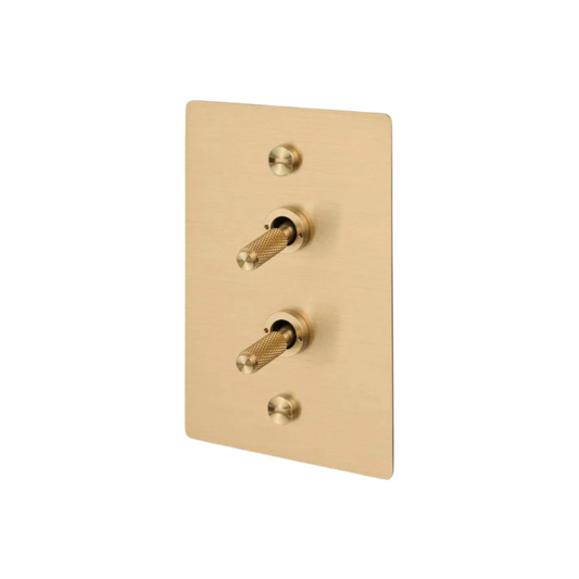 2G Toggle / Vertical / 2-Way / Cross / Brass