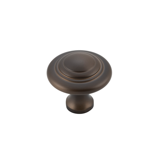 Cupboard Knob Domed Antique Brass 32mm