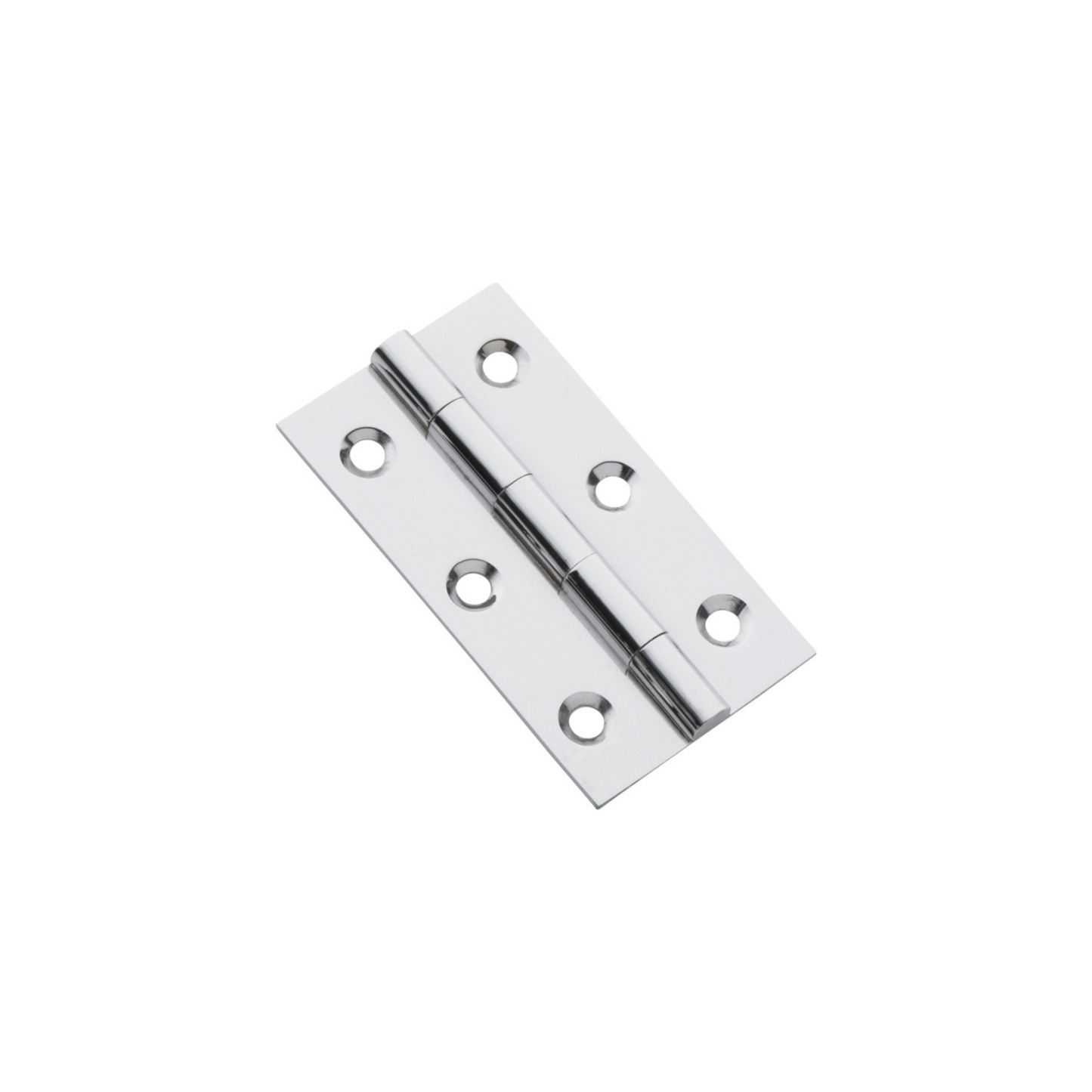 Hinge - Fixed Pin Polished Chrome 63mm x 35mm
