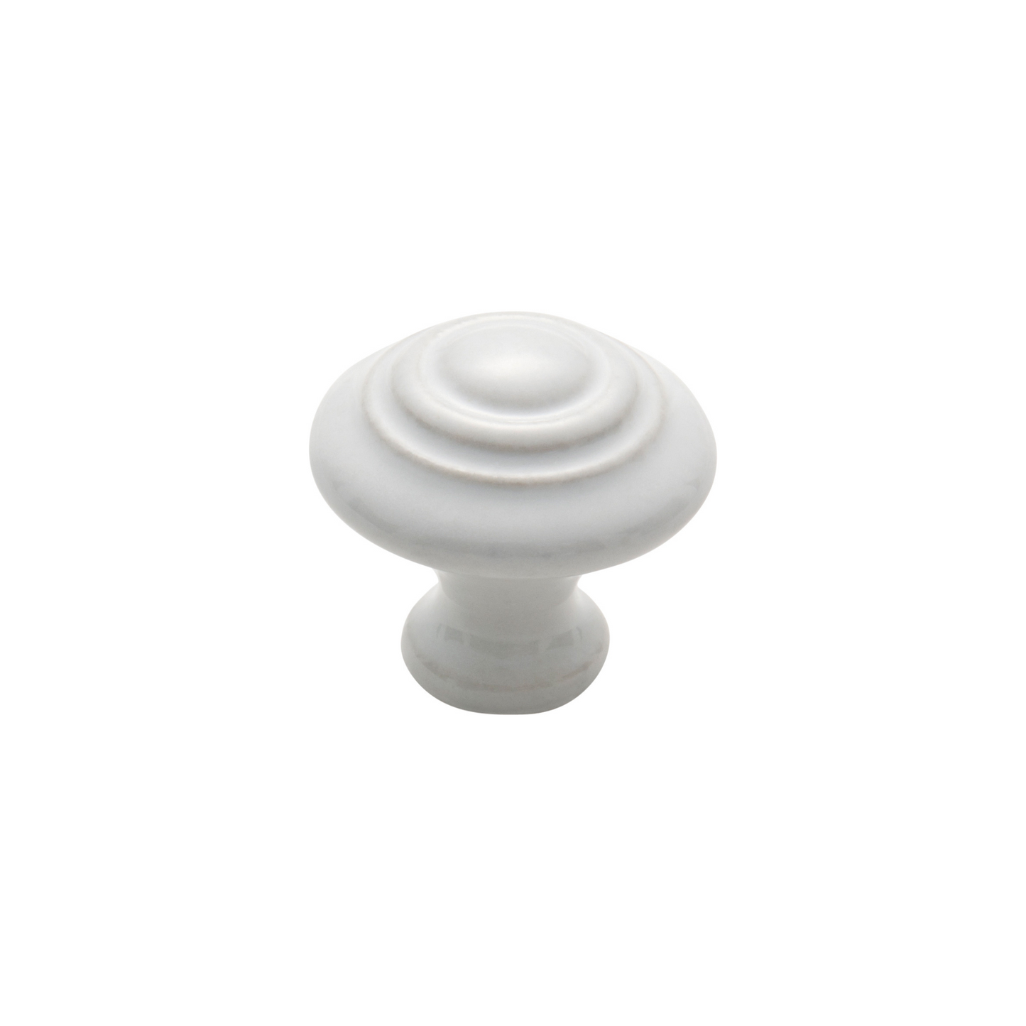 Porcelain Knob Domed White 32mm