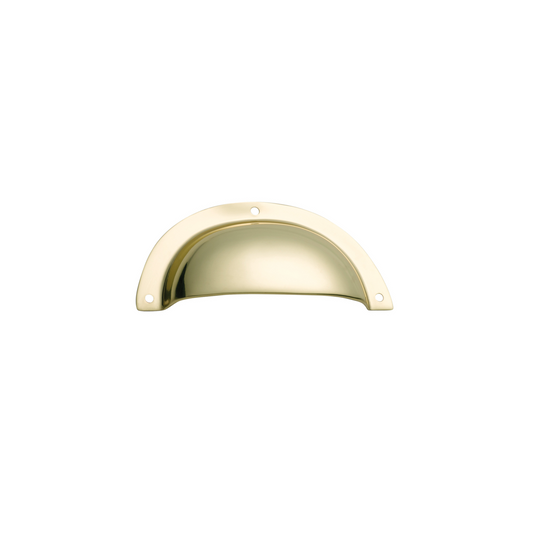 Drawer Pull Plain Polished Brass