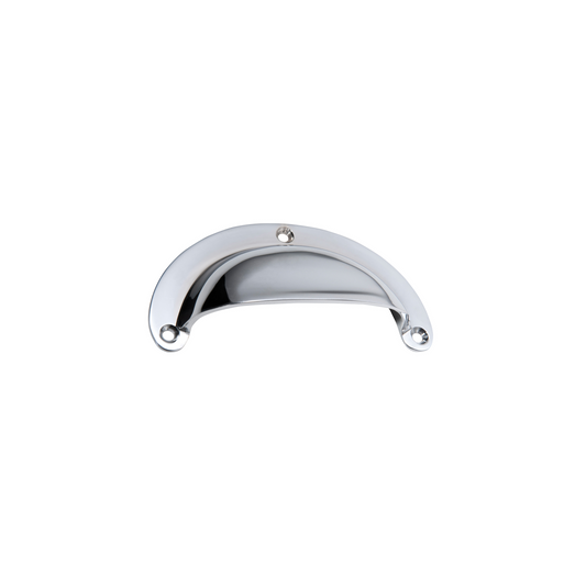 Drawer Pull Plain Large Polished Chrome