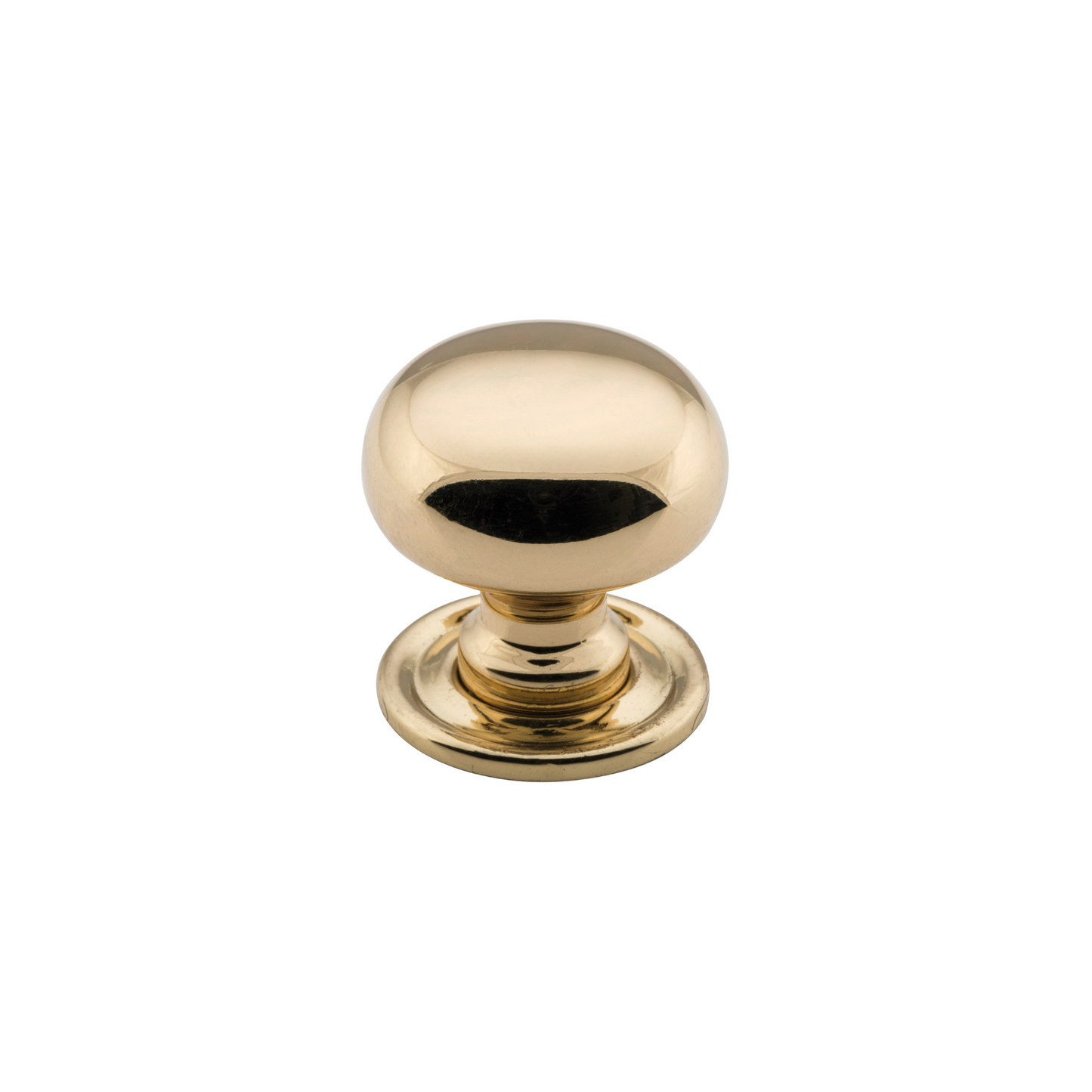 Cupboard Knob Classic Polished Brass 25mm