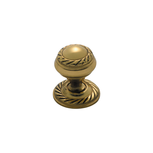 Georgian Cupboard Knob Polished Brass 19mm
