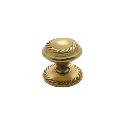 Georgian Cupboard Knob Polished Brass 25mm