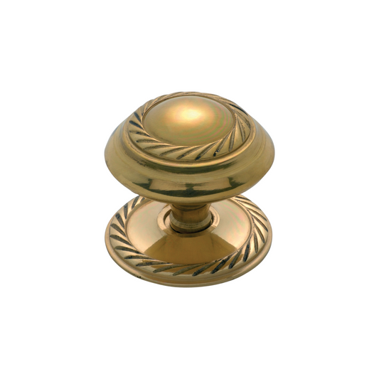 Georgian Cupboard Knob Polished Brass 38mm