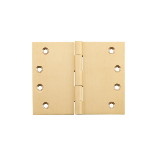 Hinge - Broad Butt Satin Brass 100mm x 125mm