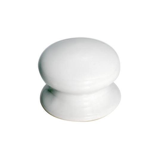 Porcelain Dresser Knob White 50mm