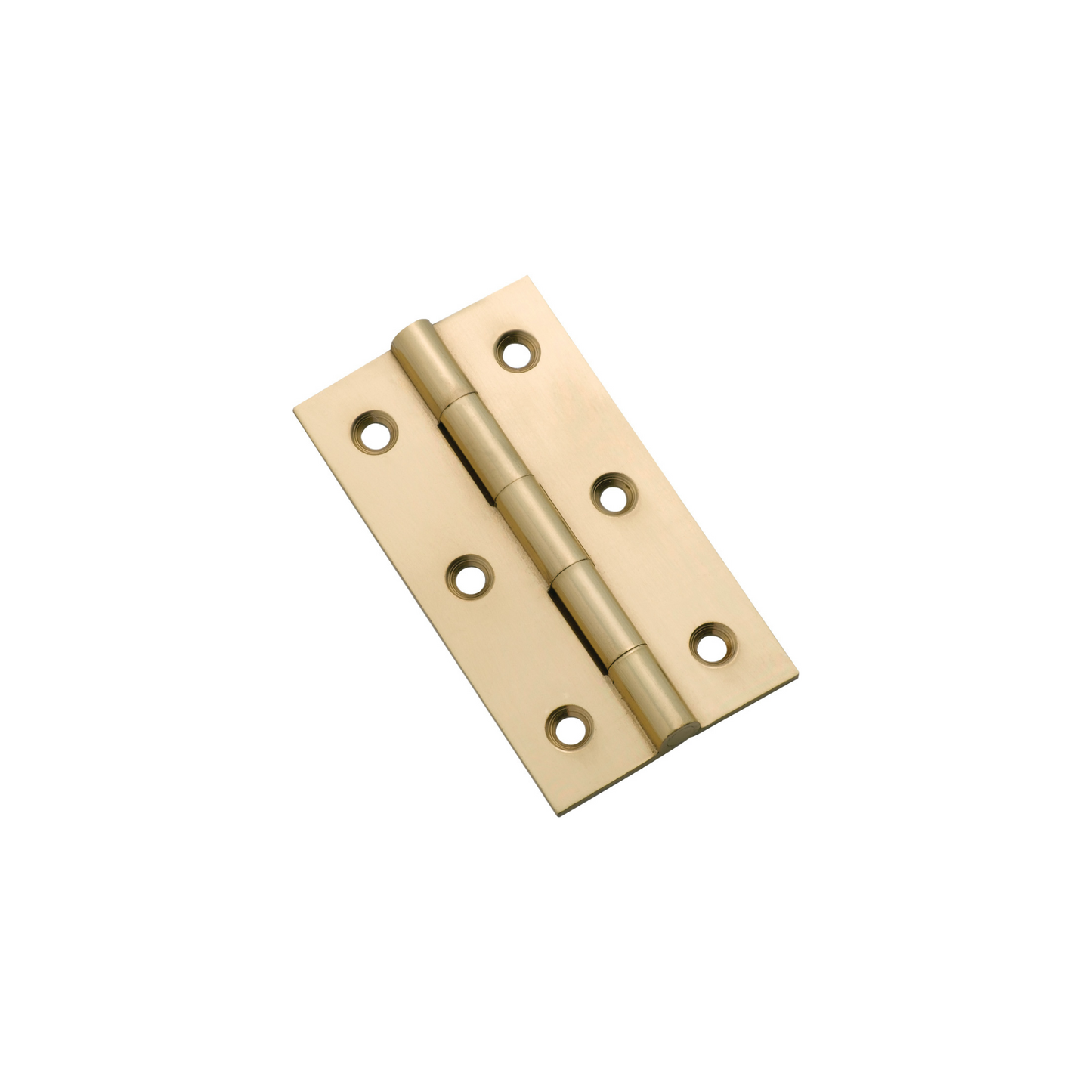 Hinge - Fixed Pin Polished Brass 63mm x 35mm
