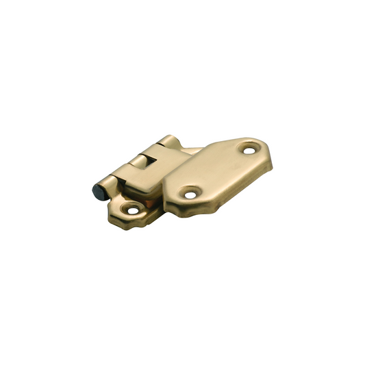Offset Hinge - Fold Over Polished Brass