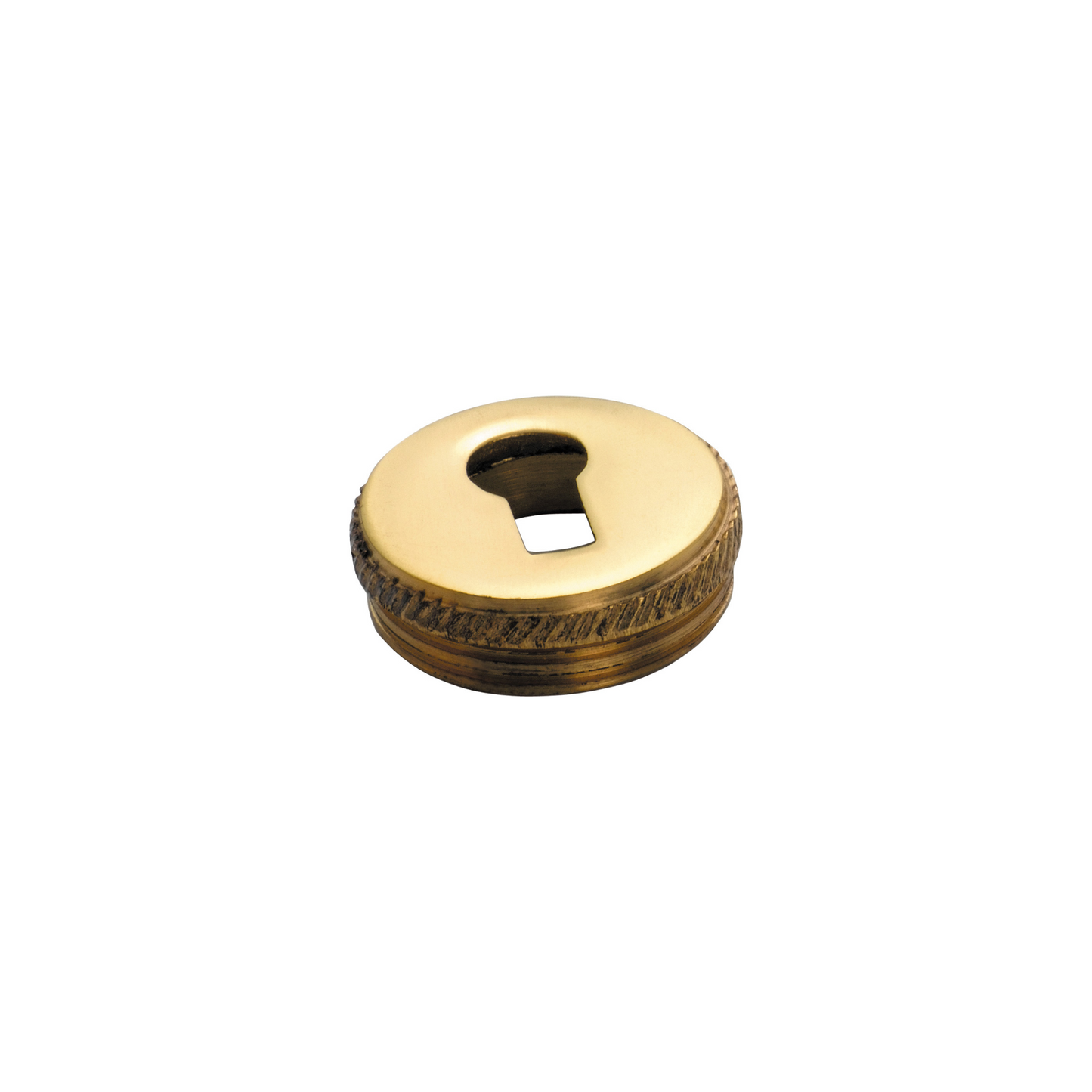 Escutcheon Round Insert Polished Brass