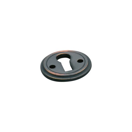 Escutcheon Round Antique Copper