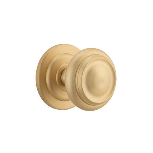 Sarlat Centre Door Knob Brushed Brass