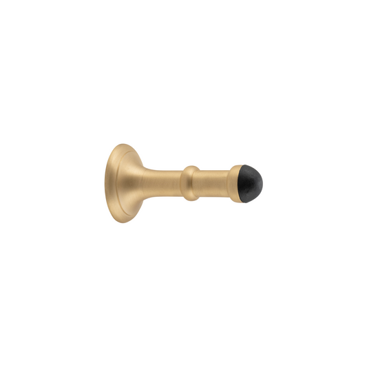 Door Stop - Concealed Fix Satin Brass 80mm