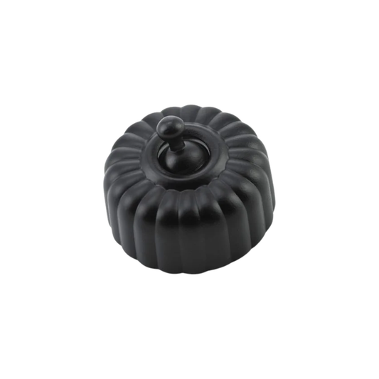 Fluted Switch Matt Black