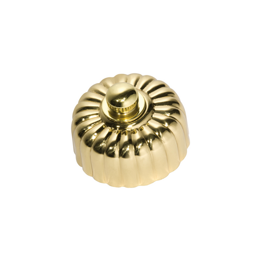 Fluted Dimmer Polished Brass