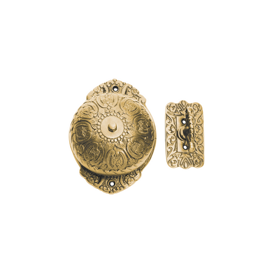 Ornate Turn Bell Polished Brass