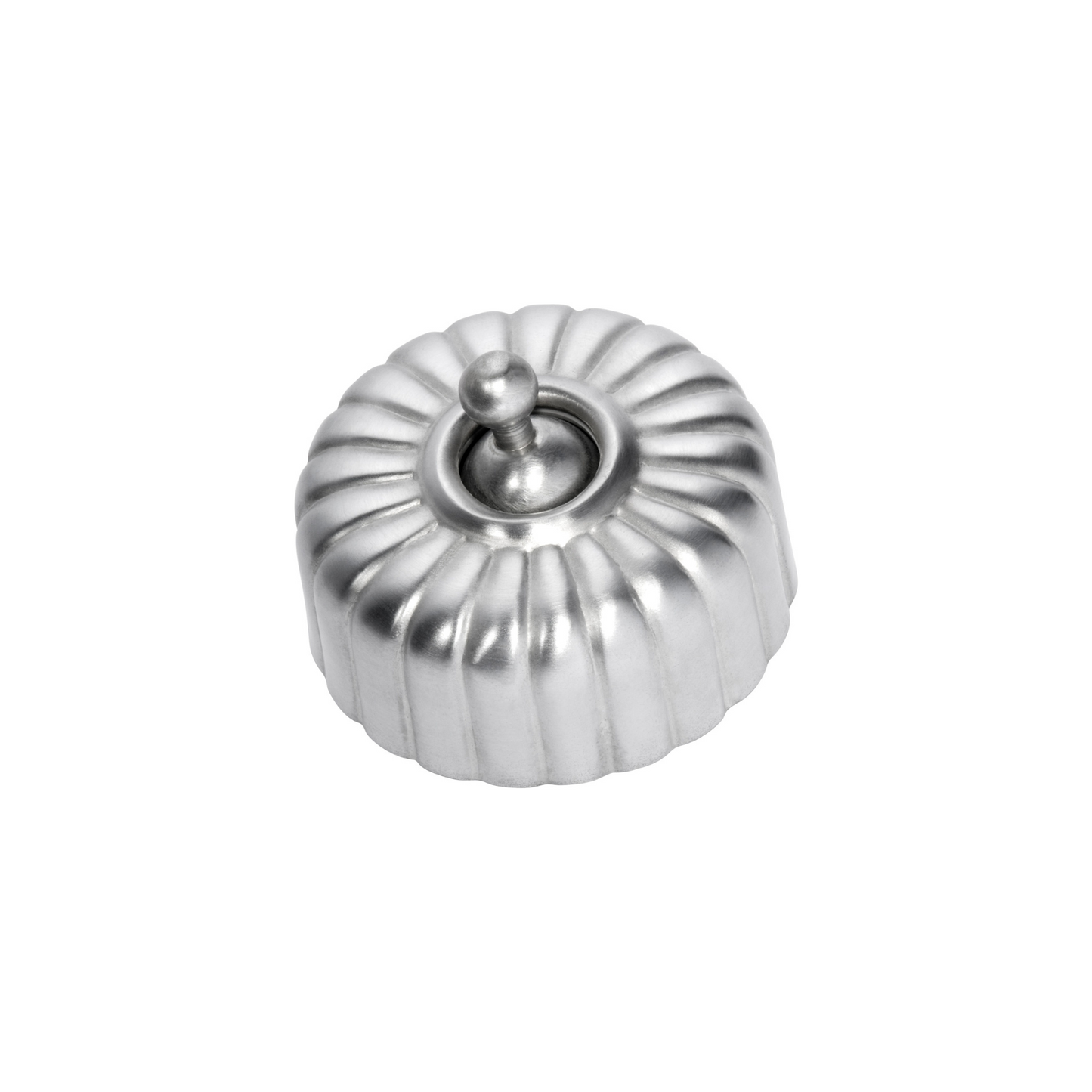 Fluted Switch Satin Chrome