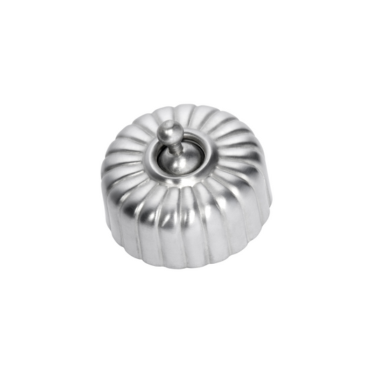 Fluted Switch Satin Chrome