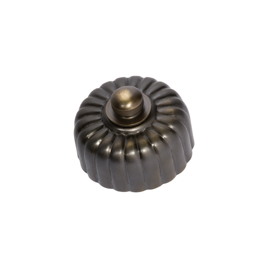 Fluted Dimmer Antique Brass