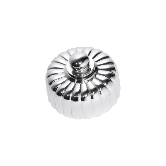 Fluted Dimmer LED Polished Chrome