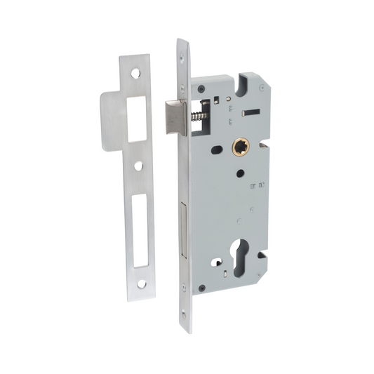 85mm Euro Lock Brushed Chrome 45mm