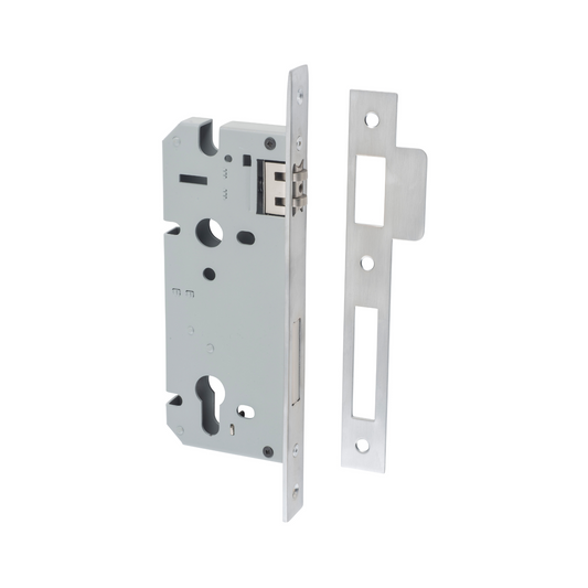 Euro Roller Lock Brushed Chrome 45mm