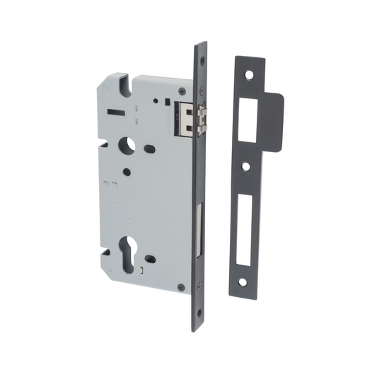 Euro Roller Lock Matt Black 60mm