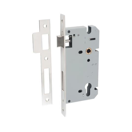 85mm Euro Lock Polished Nickel 60mm