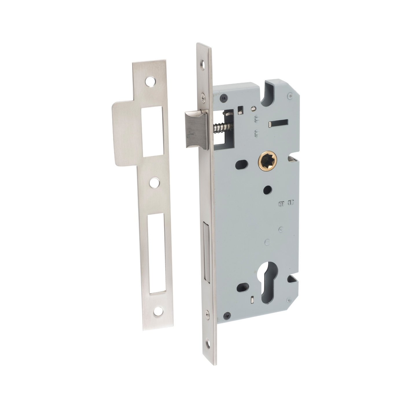 85mm Euro Lock Satin Nickel 45mm