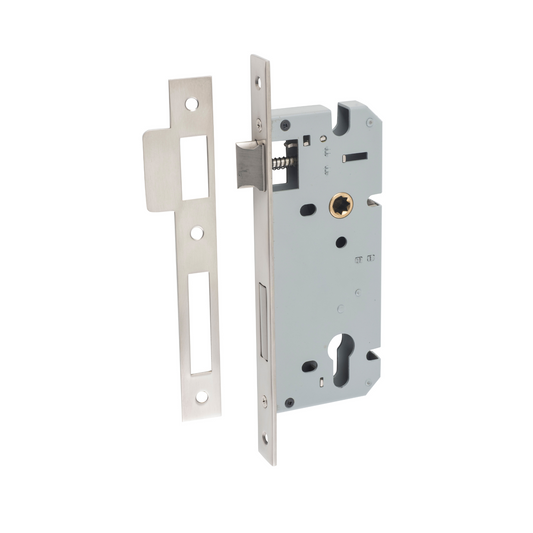 85mm Euro Lock Satin Nickel 45mm