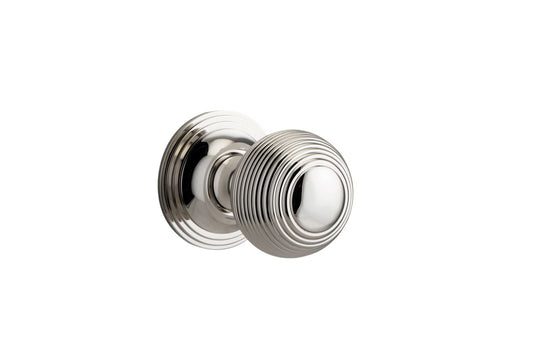 Guildford Knob on Rose Polished Nickel