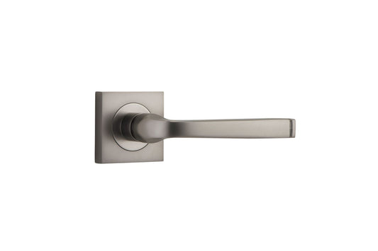Annecy Lever on Square Rose Satin Nickel