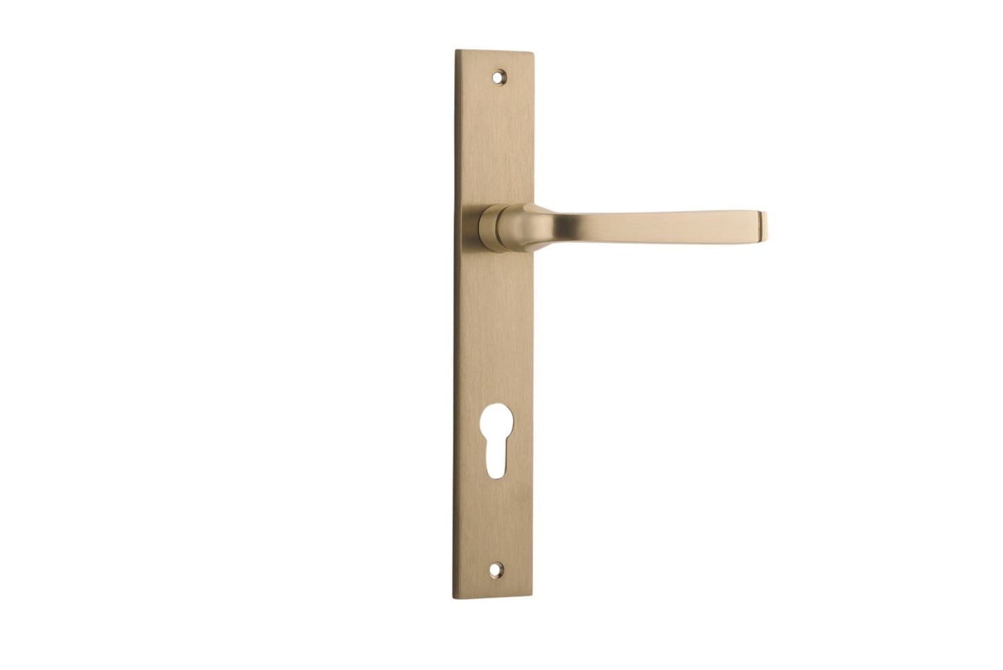 Annecy Lever Rectangular Brushed Brass
