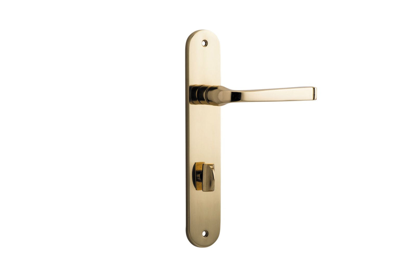 Annecy Lever Oval Polished Brass