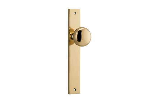 Cambridge Knob Rectangular Polished Brass