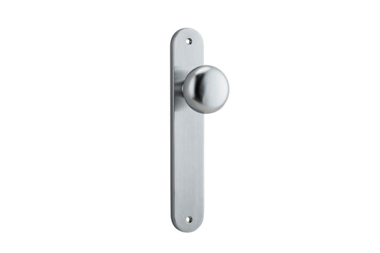 Cambridge Knob Oval Brushed Chrome